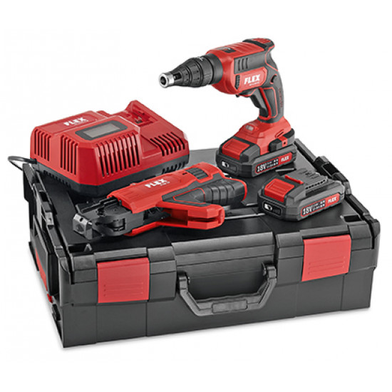 FLEX / Cordless Drywall Screwdriver 18V With Screw Magazine Attachment